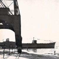 la M/n "Oscar Sinigaglia" dopo il varo avvenuto al Muggiano il 6 giugno 1955, marzo - aprile 1956, anno IV, n. 2 - p. 52