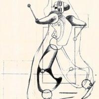 "Automa", un disegno di Enrico Prampolini,  novembre - dicembre 1958, anno VI, n. 6, p. 39