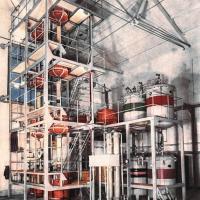 Una sezione dell'impianto per la produzione di uranio metallico del centro di Ispra, settembre - ottobre 1958, anno VI, n. 5, p. 40