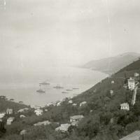 In cammino per Ruta. Veduta Camogli e riviera Ponente (taglio)
