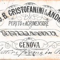 Biglietto da visita Gio. B. Cristofanini fu Andrea - perito e agrimensore