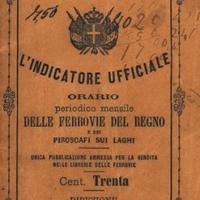 Opuscolo con orario delle Ferrovie dello Stato