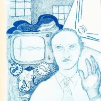 L'ingegner Rappini, direttore del Laboratorio Controlli e Ricerche dell'Ansaldo ritratto da Giuseppe Viviani,  settembre 1953, anno I, n. 5 - p. 34