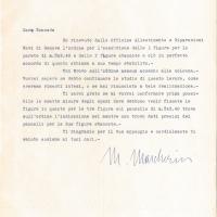 Lettera di Marcello Mascherini, 1959 dic. 05