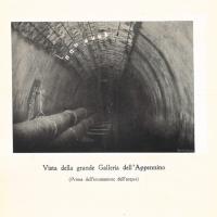 Vista della Grande galleria dell'Appennino prima dell'immissione dell'acqua