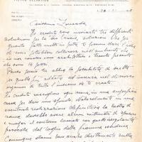 Lettera di Ferruccio Quaia, 1958 gen. 20