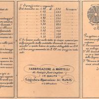 Biglietto da visita di Bottino Felice - Stabilimento e deposito di mole francesi - retro