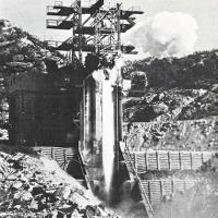 I banchi prova per motori a razzo della Società North American installati nelle montagne californiane di Santa Susanna, gennaio - febbraio 1962, anno X, n. 1, p. 59
