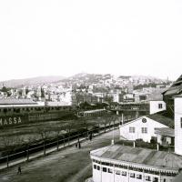 Esposizione internazionale di Genova. Veduta in lontananza (taglio)