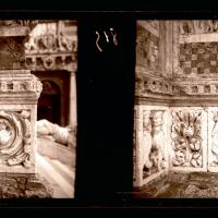 Cattedrale di San Lorenzo. Particolare della facciata (originale)