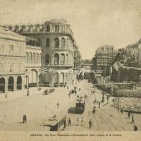 Genova - via XX Settembre - collina di S. Andrea