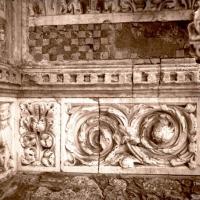Cattedrale di San Lorenzo. Particolare della facciata (taglio)