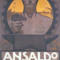 Gio. Ansaldo & C. -  manifesto pubblicitario di Giuseppe Palanti, 1917