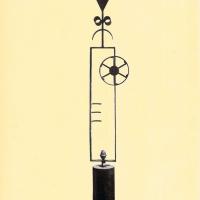 Seconda di copertina - scultura di ferro di Ettore Colla esposta alla Quadriennale, gennaio - febbraio 1956, anno IV, n. 1