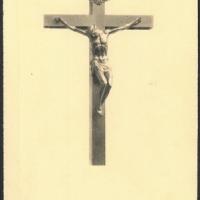 Fronte del biglietto commemorativo in ricordo di Attilio Nossardi (25/02/1865 - 1/3/1943) per il terzo anniversario della sua morte