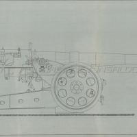 Cannone 135/45 su affusto campale - vista laterale