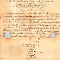 Congedo dal Regio Esercito e attribuzione di una pensione; 1833