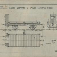 Officina Veicoli Ferroviari - Carro Scoperto a sponde laterali