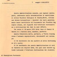 Spostamento del giardino zoologico di Genova Nervi - fronte