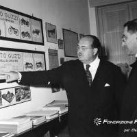 Moto Guzzi - visita dell'arcivescovo Giuseppe Siri
