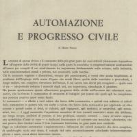 Automazione e progresso civile - di Mauro Picone, novembre - dicembre 1961, anno IX, n. 6, p. 17