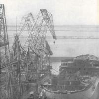 Copertina- Inquadratura della darsena del Cantiere di Sestri,  n. 16,  Anno VI, 1959