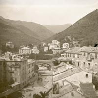 Sori veduta dal ponte della ferrovia (taglio)