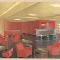 Lero (m/n) - Disegno prospettico Bar fumoir