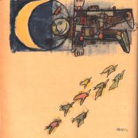 Seconda di copertina, "Viaggi interplanetari" di Riccardo Manzi - settembre 1953, anno I, n. 5
