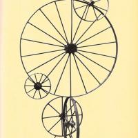 Terza di copertina - scultura di ferro di Ettore Colla esposta alla Quadriennale, gennaio - febbraio 1956, anno IV, n. 1