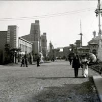 Facciata della galleria del lavoro (taglio)