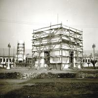 Padiglione in costruzione (taglio)