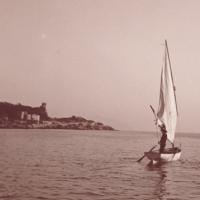 Spiaggia di Sturla - Barca a vela (taglio)
