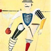 Oskar Schlemmer: figurino per il balletto "Die Vogelscheuchen" (1928), marzo - aprile 1962, anno X, n. 2, p. 50
