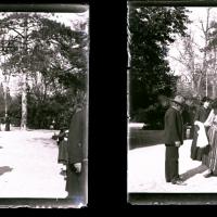 Venezia. Giardini, tipi in costume (originale)