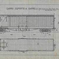 Officina Veicoli Ferroviari - Carro coperto a carrelli