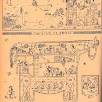 Seconda di copertina - "Cavallo di Troia" di Oski - luglio 1954, anno II, n. 4