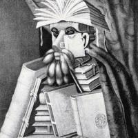 "Il bibliotecario dell'imperatore Massimiliano II" di Giuseppe Arcimboldo,  luglio 1954, anno II, n. 4 - p. 49