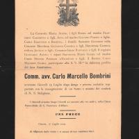 Necrologio di Carlo Marcello Bombrini