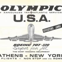 Pubblicità della compagnia aerea Olympic