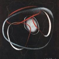 Enrico Prampolini "Quanta a" o "Moto dell'elettrone" (1941), gennaio - febbraio 1961, anno IX, n. 1, p. 51