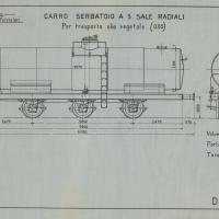 Officina Veicoli Ferroviari - Carro Serbatoio a 3 sale radiali