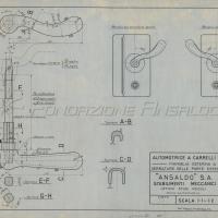 Automotrice tipo D2/4 220 - maniglia esterna per serrature delle porte esterne
