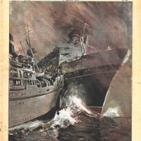 "La catastrofe dell'Andrea Doria", disegno di Giorgio Tabet