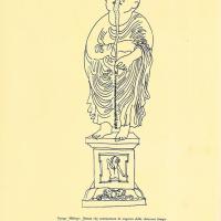 Seconda di copertina - "Statua che commemora la scoperta della chiusura lampo" di George Molnar - marzo 1955, anno III, n. 2