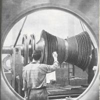 Copertina - Rotore  di bassa pressione per una turbo-cisterna  n. 15, anno VI, 1959
