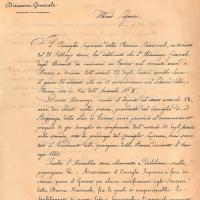 Lettera della Banca Nazionale